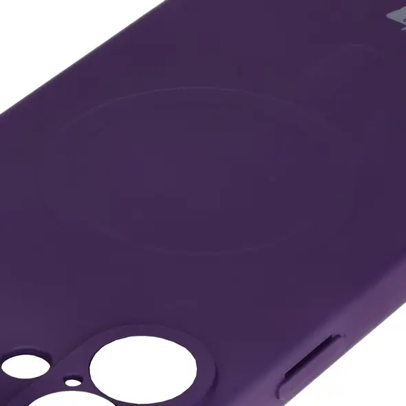 Bizon Case Silicone Magnetic Apple iPhone 16 Plus plum