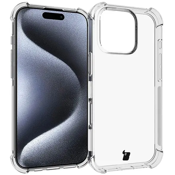 Bizon Case Clear Pack case + 2x tempered glass + lens glass Apple iPhone 16 Pro