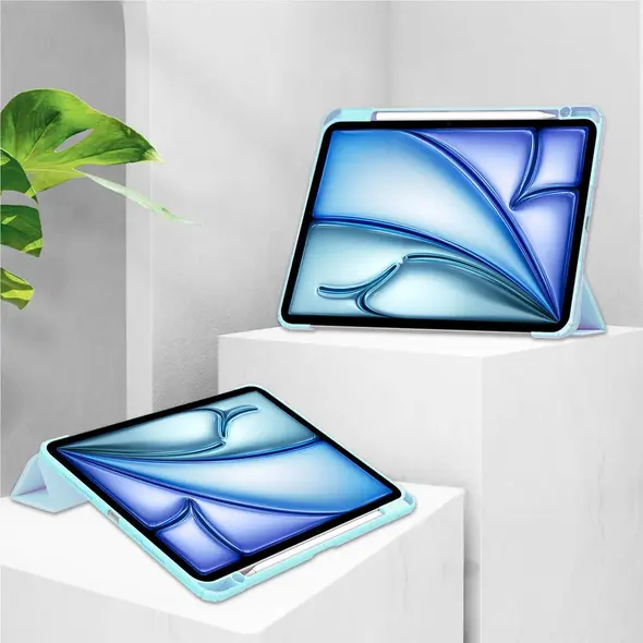 Bizon Case Tab Clear Matt Apple iPad Air 13" 2024 blue