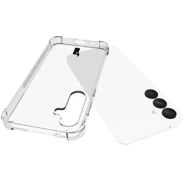 Bizon Case Clear Pack case + 2x screen glass Samsung Galaxy A55 5G clear