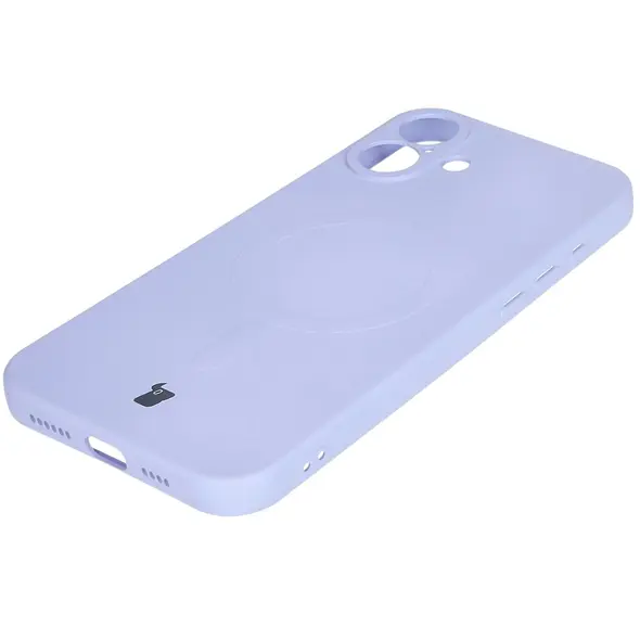 Bizon Case Silicone Magnetic Apple iPhone 16 light purple