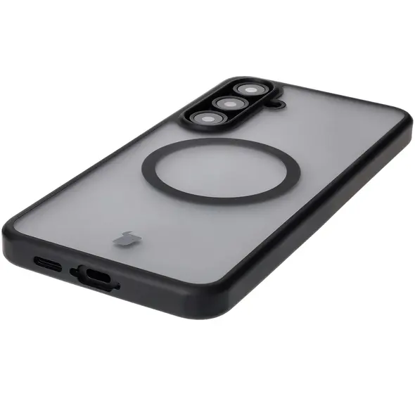 Bizon Case MatteO Samsung Galaxy S24 FE transparent with black frame