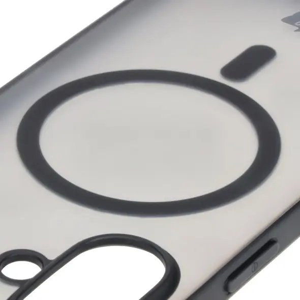 Bizon Case MatteO Apple iPhone 16 transparent with black frame