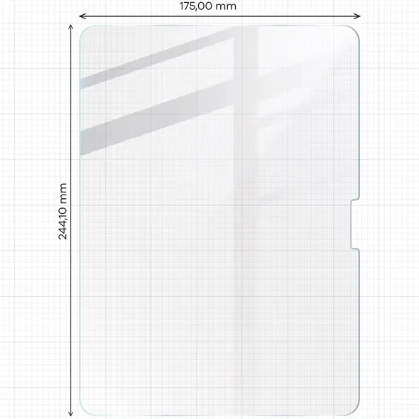 Bizon Glass Tab Clear Apple iPad Air 11" 6 gen. 2024 [2 PACK]