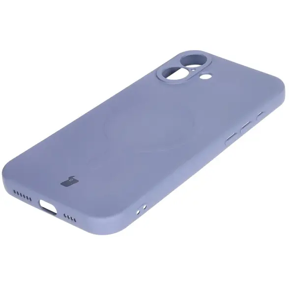 Bizon Case Silicone Magnetic Apple iPhone 16 grey