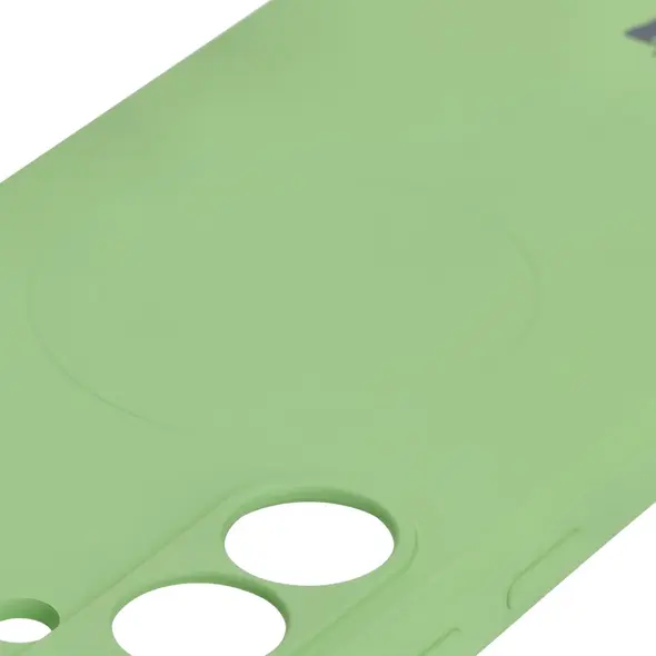 Bizon Case Silicone Magnetic Sq Samsung Galaxy S24 FE light green