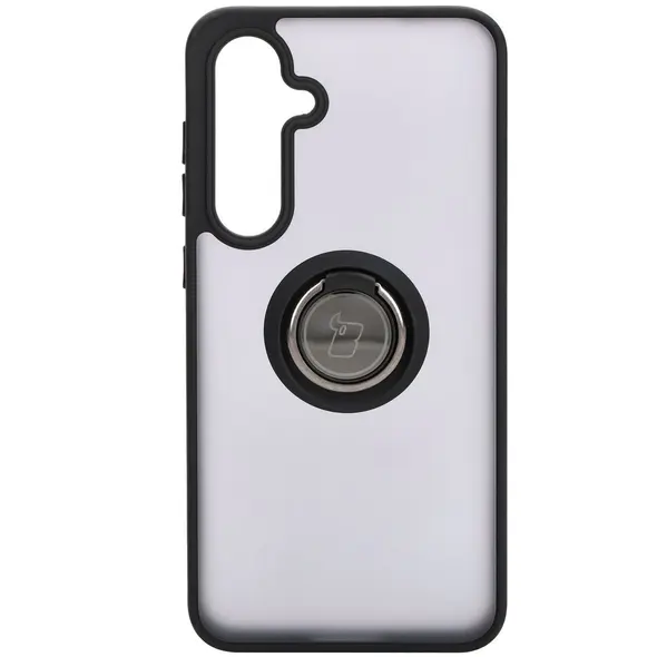 Bizon Case Hybrid Ring Samsung Galaxy S24 FE smoky with a black frame