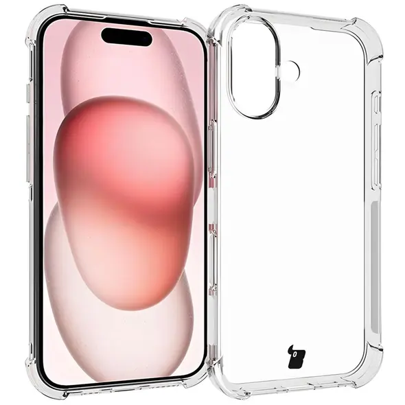 Bizon Case Clear Pack case + 2x tempered glass + lens glass Apple iPhone 16