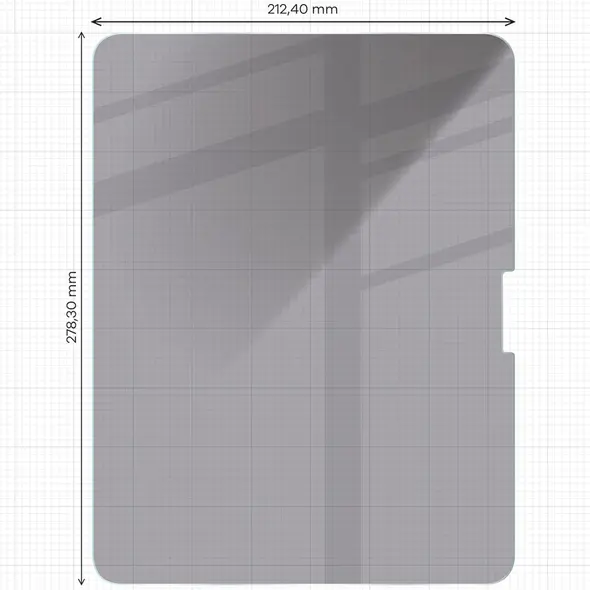 Bizon Glass Tab Clear Shadow Apple iPad Pro 13 2024 [2 PACK]