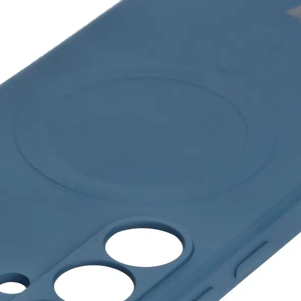 Bizon Case Silicone Magnetic Sq Samsung Galaxy S24 FE navy blue