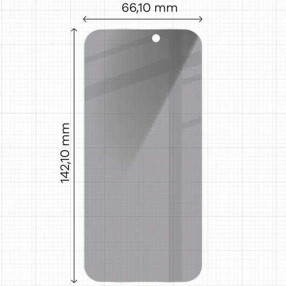 Bizon Glass Clear Shadow Apple iPhone 16/15/15 Pro tinted