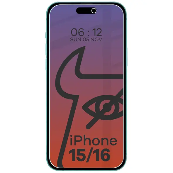 Bizon Glass Clear Shadow Apple iPhone 16/15/15 Pro tinted