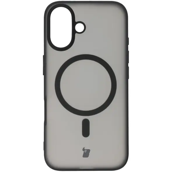 Bizon Case MatteO Apple iPhone 16 transparent with black frame