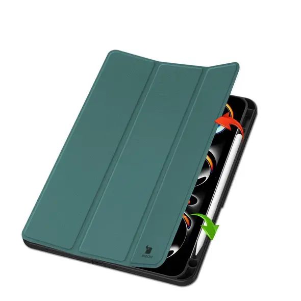 Bizon Case Tab Lizard Apple iPad Pro 11" 5 gen. 2024 dark green