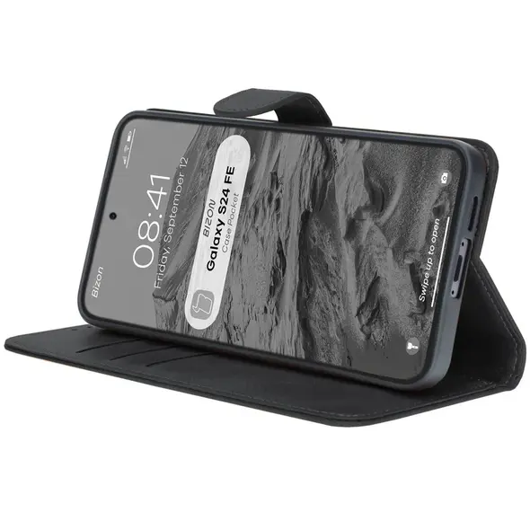 Bizon Case Pocket Samsung Galaxy S24 FE black