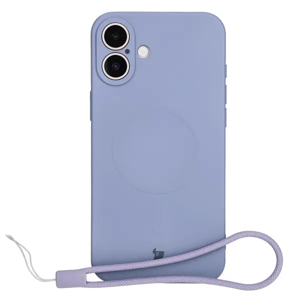 Bizon Case Silicone Magnetic Apple iPhone 16 grey