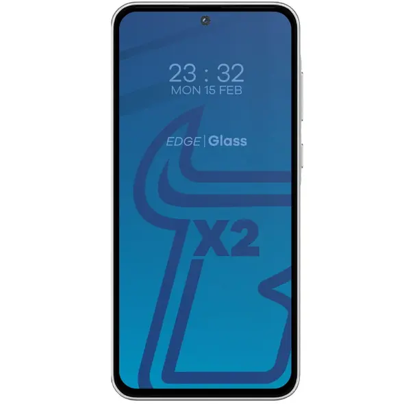 BIZON Edge 2x screen glass + camera glass Samsung Galaxy A55 5G