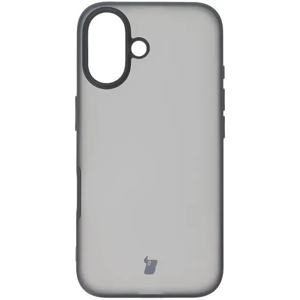 Bizon Case Angelo Apple iPhone 16 smoky with a black frame