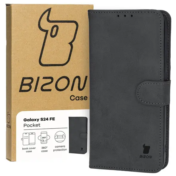 Bizon Case Pocket Samsung Galaxy S24 FE black