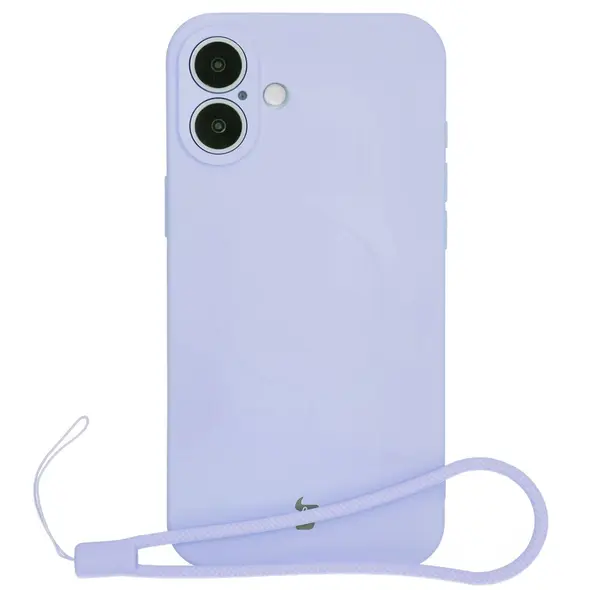 Bizon Case Silicone Magnetic Apple iPhone 16 light purple