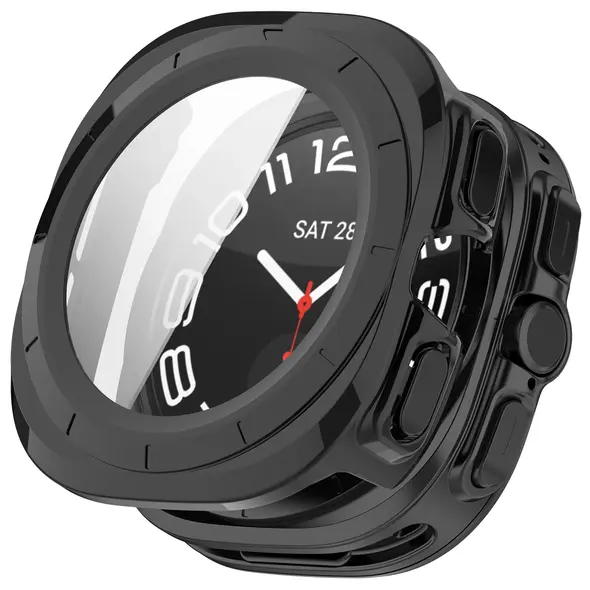 Bizon Case+Glass Watch Samsung Galaxy Watch Ultra 47 mm black