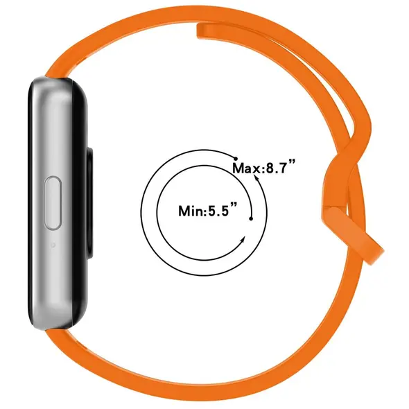 Bizon Strap Watch Silicone Samsung Galaxy Fit 3 carrot