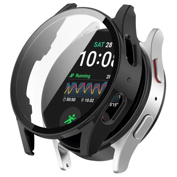 Bizon Case+Glass Watch Samsung Galaxy Watch 7 44 mm black