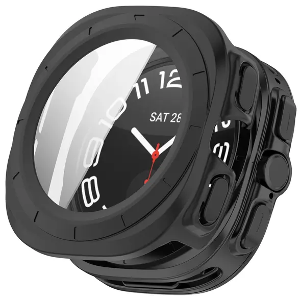 Bizon Case+Glass Watch Samsung Galaxy Watch Ultra 47 mm matte black