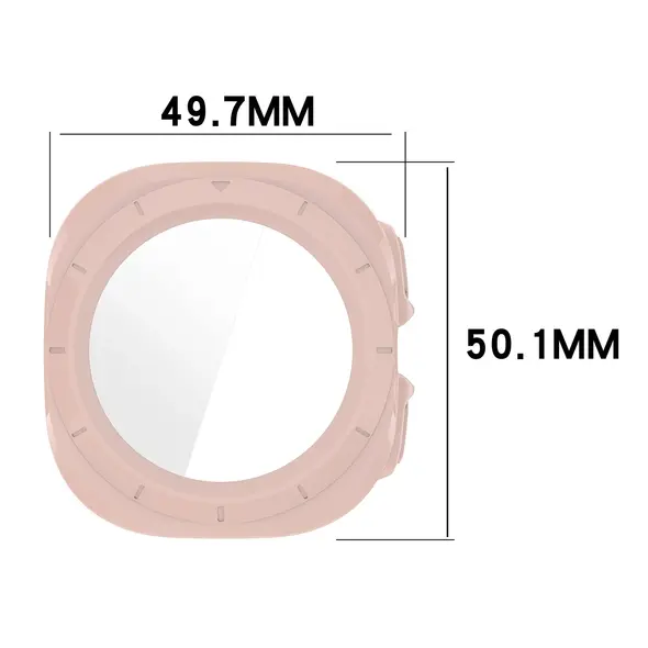 Bizon Case+Glass Watch Samsung Galaxy Watch Ultra 47 mm pink