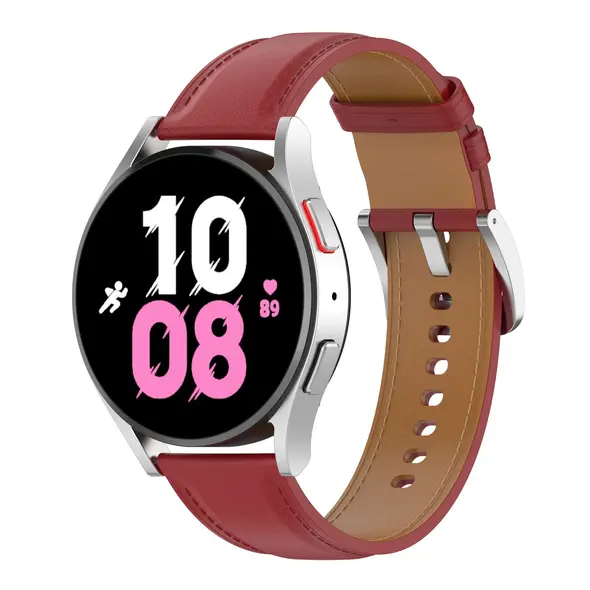 Bizon Strap Watch Casual Samsung Galaxy Watch FE/7/6/6 Classic/5/5Pro/4/4 Classic red