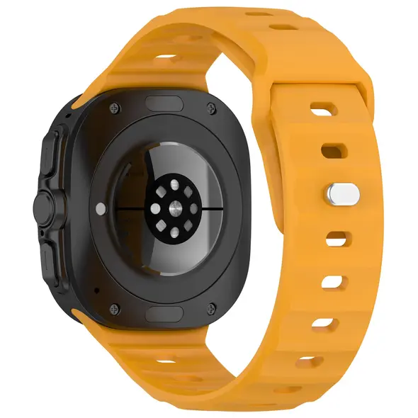 Bizon Strap Watch Silicone Samsung Galaxy Watch Ultra 47 mm yellow