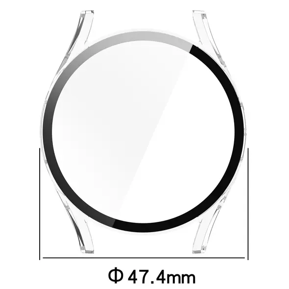 Bizon Case+Glass Watch Samsung Galaxy Watch 7 44 mm clear