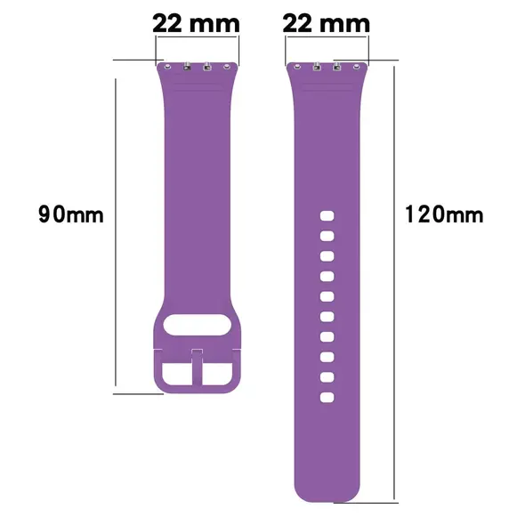 Bizon Strap Watch Silicone Samsung Galaxy Fit 3 purple