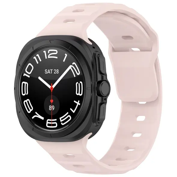 Bizon Strap Watch Silicone Samsung Galaxy Watch Ultra 47 mm pink