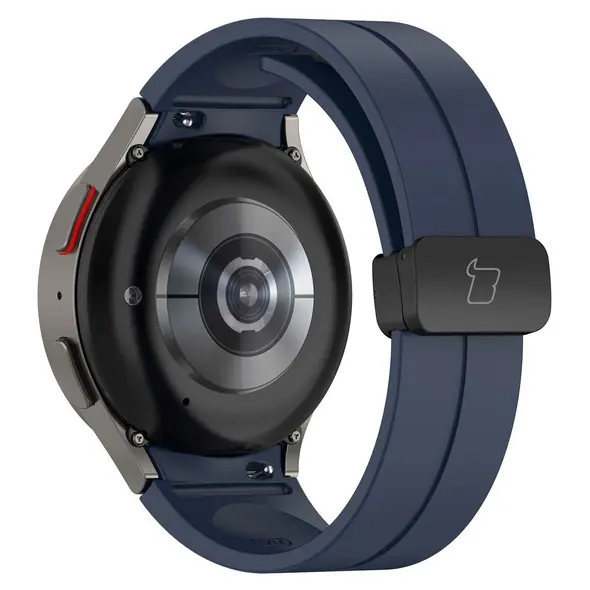 Bizon Strap Watch Silicone Samsung Galaxy Watch FE/7/6/6 Classic/5/5 Pro/4/4 Classic navy blue