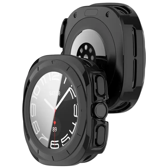 Bizon Case+Glass Watch Samsung Galaxy Watch Ultra 47 mm black