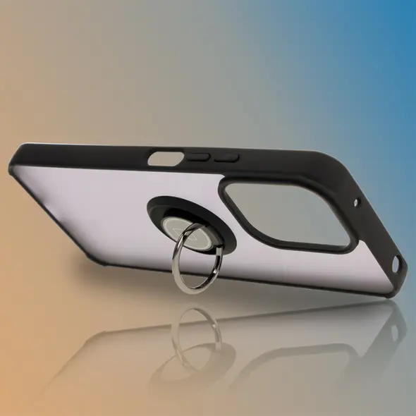 Bizon Case Hybrid Ring Xiaomi Redmi 13 4G smoky with a black frame
