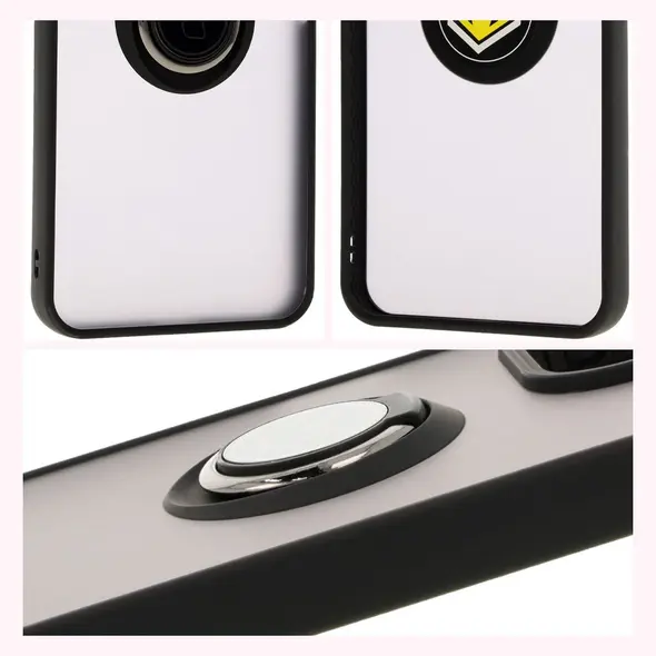 Bizon Case Hybrid Ring Xiaomi Redmi 13 4G smoky with a black frame