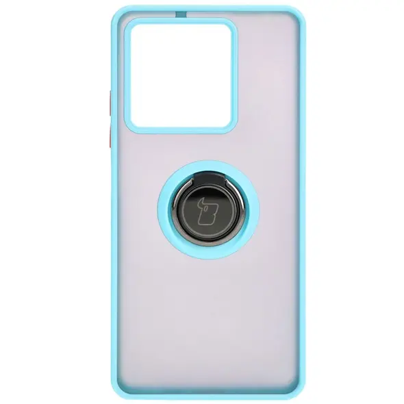 Bizon Case Hybrid Ring Xiaomi Redmi Note 13 5G smoky with a light blue frame