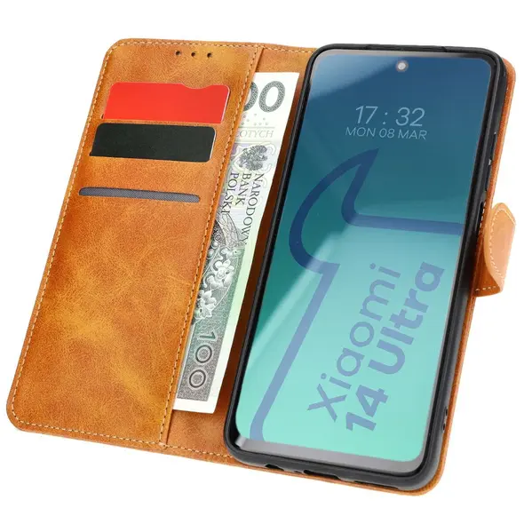 Bizon Case Pocket Xiaomi 14 Ultra brown