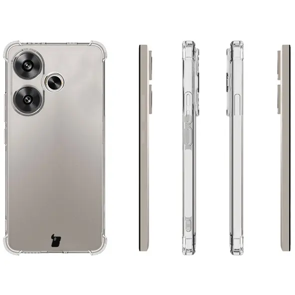 Bizon Case Clear Pack case + 2x screen glass Xiaomi Poco F6 clear
