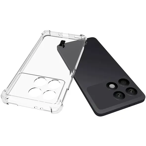 Bizon Case Clear Pack case + 2x screen glass Xiaomi Poco F6 Pro clear