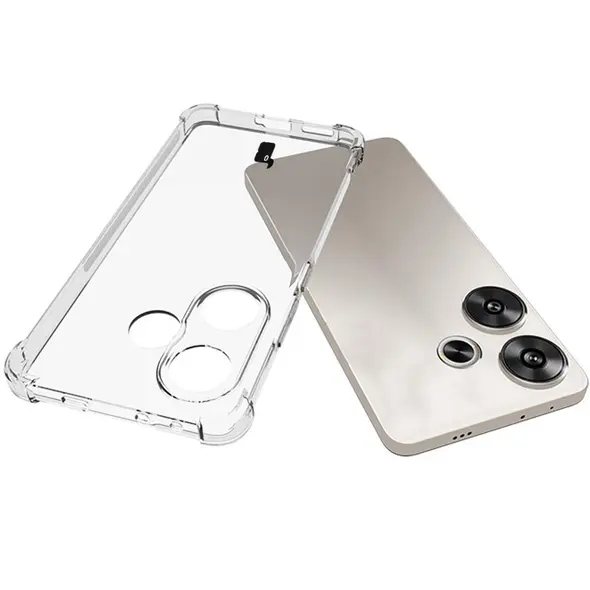 Bizon Case Clear Pack case + 2x screen glass Xiaomi Poco F6 clear