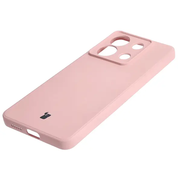 Bizon Case Silicone Sq Xiaomi Poco X6 / Xiaomi Redmi Note 13 Pro 5G light pink
