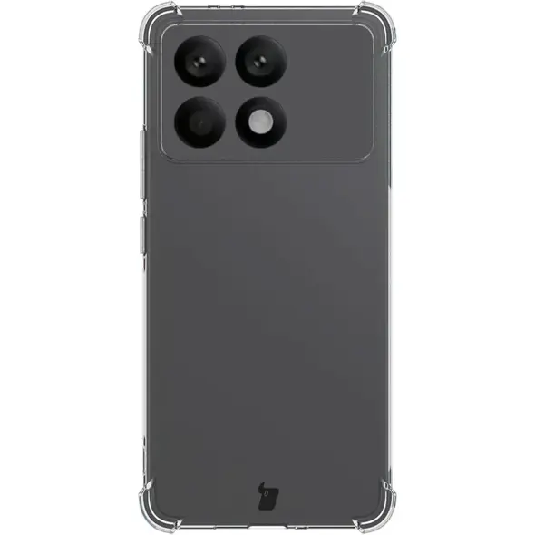 Bizon Case Clear Pack case + 2x screen glass Xiaomi Poco F6 Pro clear