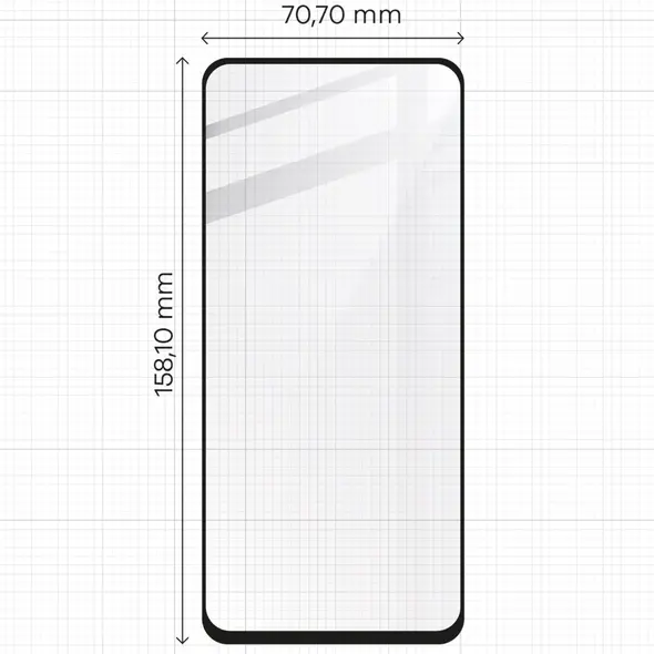 Bizon Edge 2x tempered screen glass with frame + camera glass Motorola Moto G04/G24