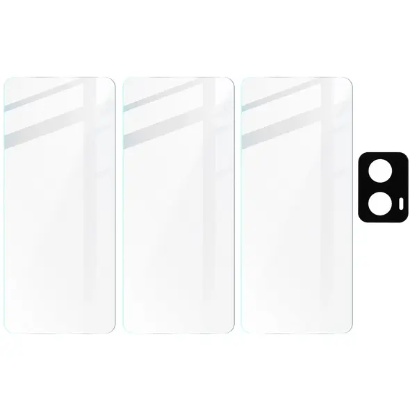 Bizon Clear 3x screen glass + camera glass Motorola Moto G04/G24