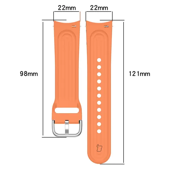 Bizon Strap Watch Silicone Pro Xiaomi Watch S1 Pro orange