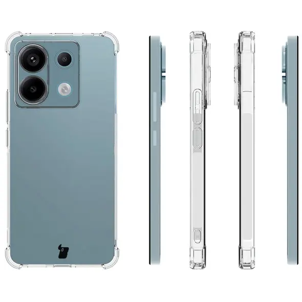 Bizon Case Clear Pack case + 2x screen glass Xiaomi Poco X6 / Redmi Note 13 Pro 5G clear