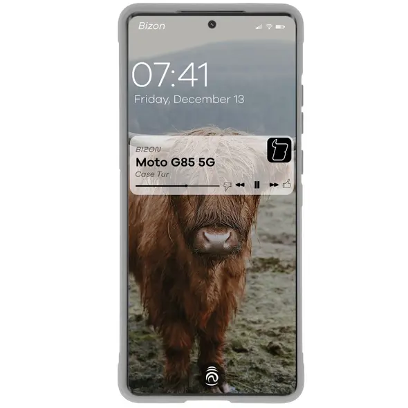 Bizon Case Tur Motorola Moto G85 5G light grey